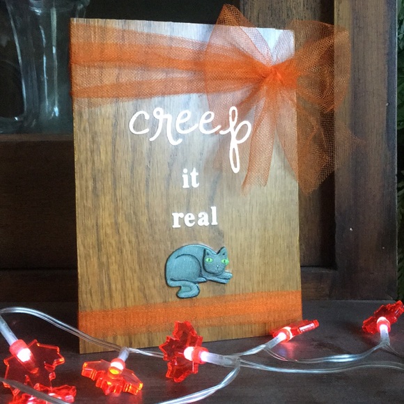 Hand Crafted Other - Handmade Halloween sign